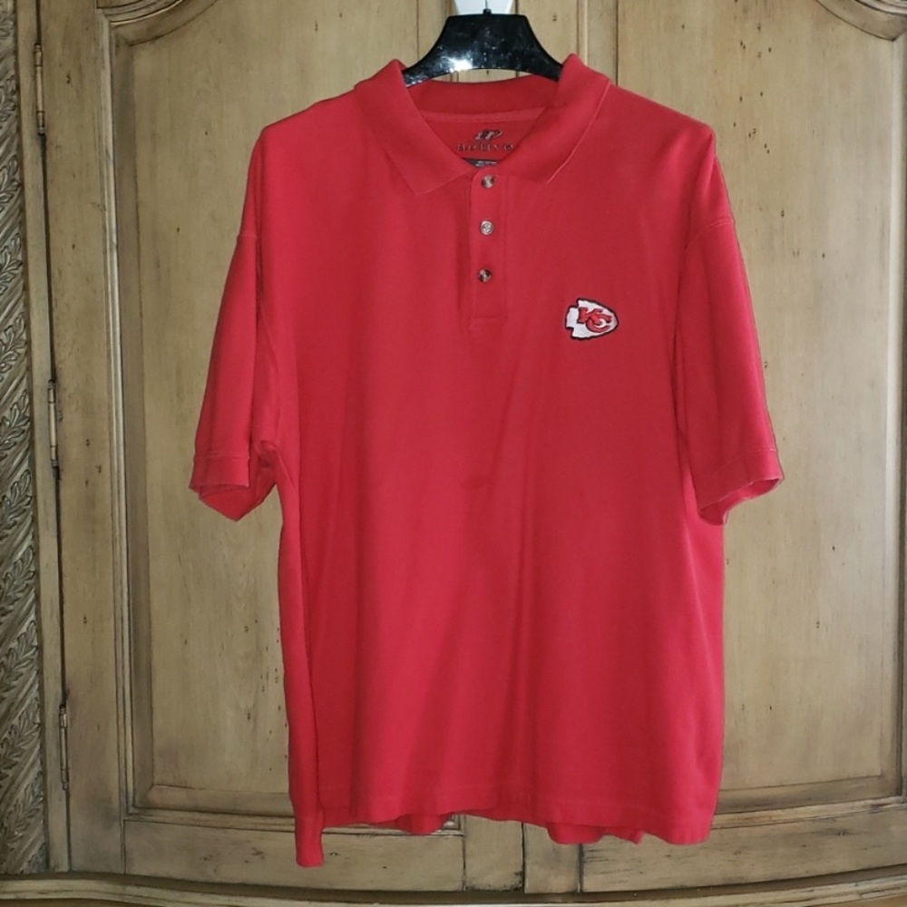 Kansas city Chiefs NFL team mens polo size XL